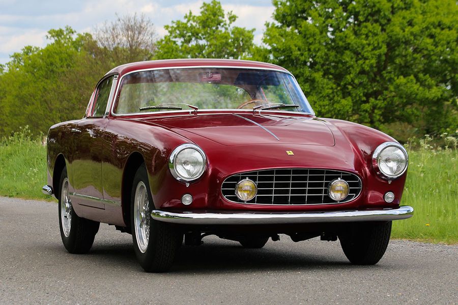 1957 Ferrari  250 GT Coupe Boano car for sale on website designed and built by racecar
